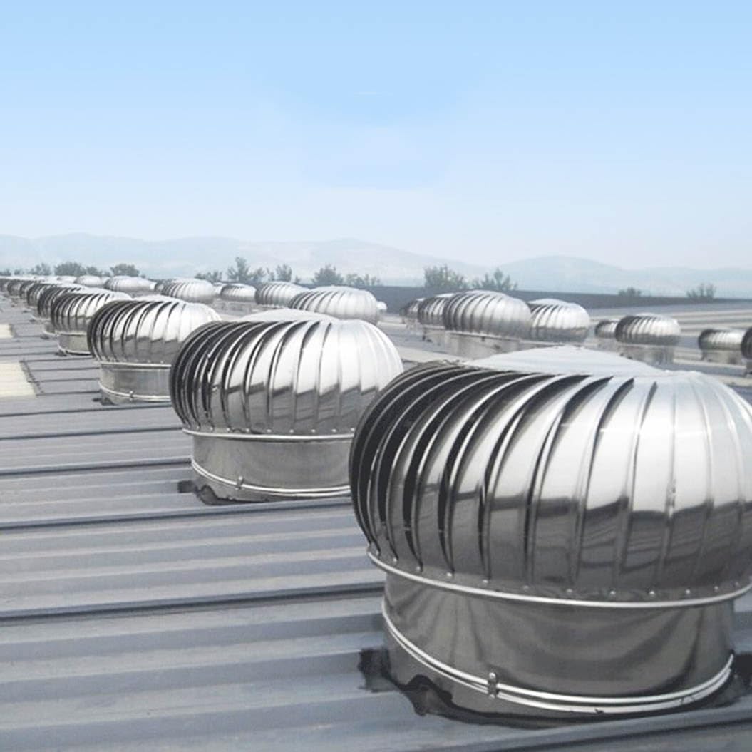 Rotating Wind Turbines Roof NTS, Stainless Steel 304 Roof Ntilator, 4 Inch 8 Inch 10 Inch 12 Inch Air Nt Outlet, Chimney Cowl Attic Air Nt Outlet Ntilating Fan，One Color 200mm/7.9in