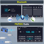 9.7 Inch Android 13 Car Stereo Radio for Chevrolet GMC 2007 2008 2009 2010 2011 2012 2013 2014 with Wireless Carplay/Android Auto Double Din GPS Navigation BT WiFi Camera【2+32G】
