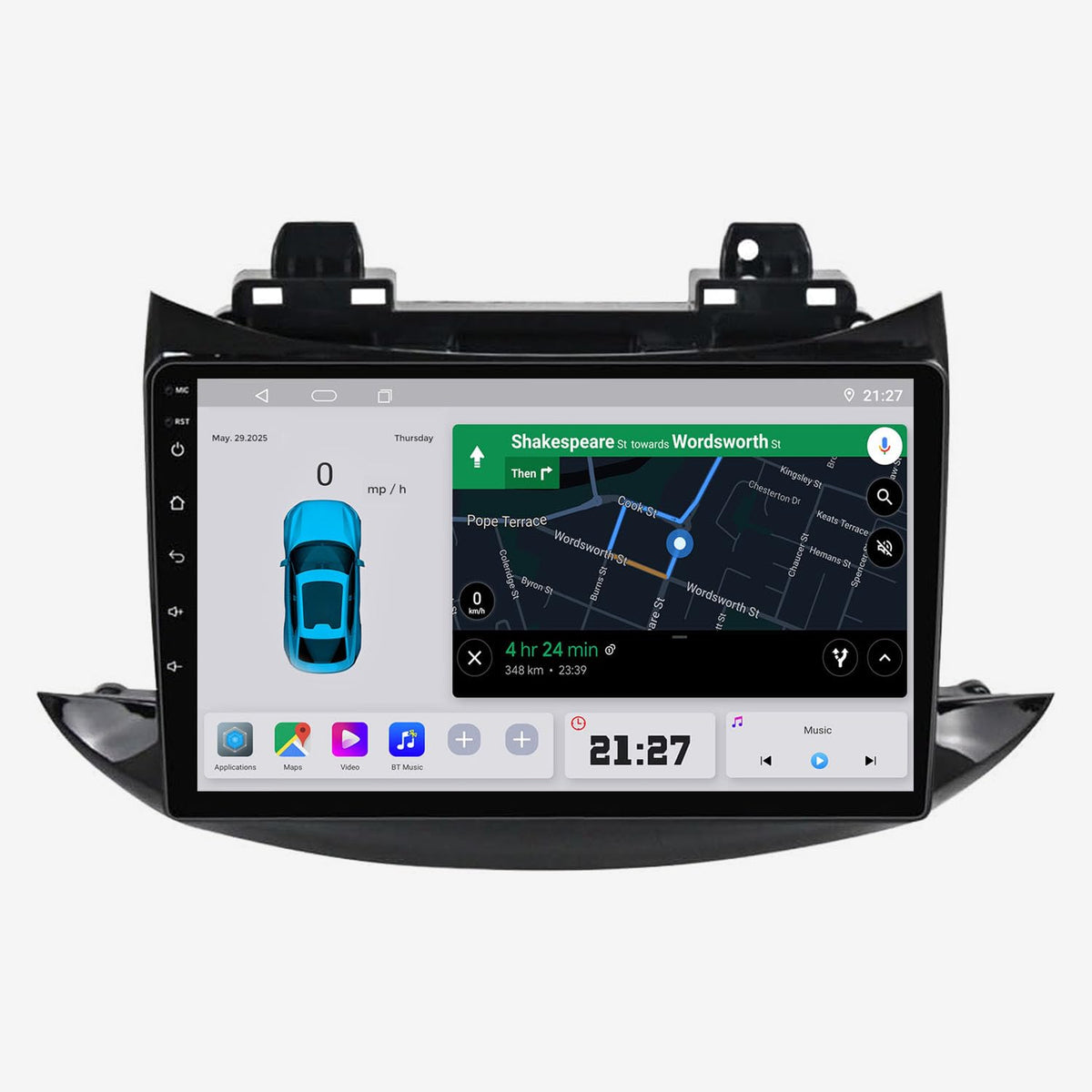 for Chevy Trax 2017-2022 Radio Update Car Stereo Replacement Head Unit with Carplay & Android Auto 8-Core 4+64G 9" QLED Touch Screen