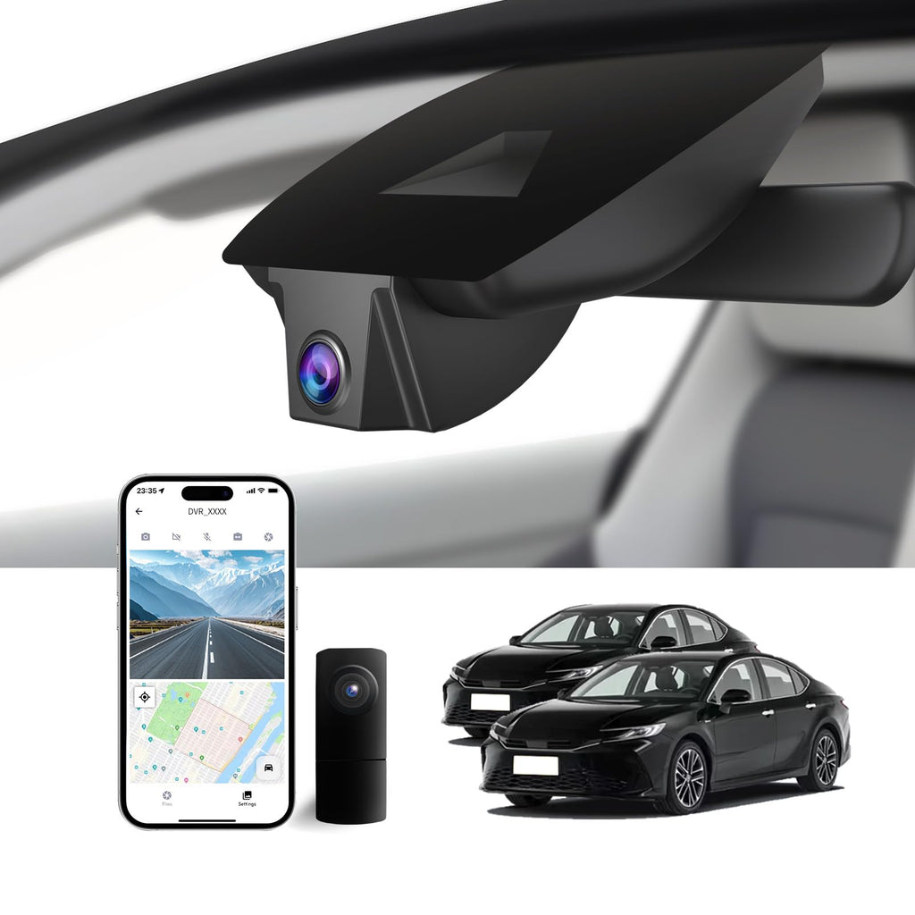 4K Dash Cam Front and Rear for Toyota Camry 2025 2026