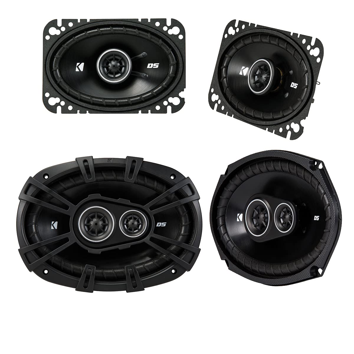 KICKER for Late 90s Early 2000s GM Coupes & Sedans. A Pair of 43DSC4604 4x6 Speakers & a Pair of 43DSC69304 6x9 s