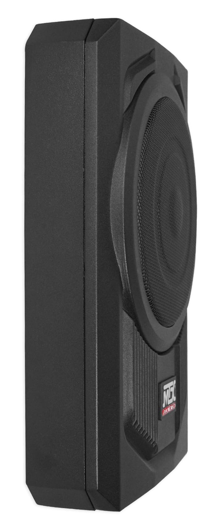 Audiosavings Bundle: MTX TN8MS 8" 200w Slim Under-Seat Active Powered Car/Truck Subwoofer Sub+Remote Bundle with Rockville RWK10 10 Gauge Amp Installation Kit ANL Fuse Holder 100% Copper RCA (2 Items)
