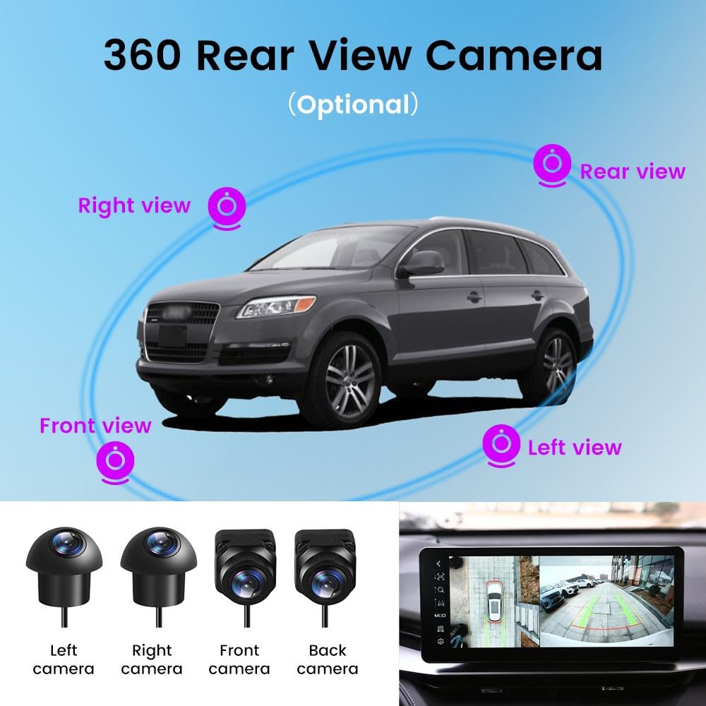 for Audi Q7 2006-2009 10.25" Octa Core 8G+128G Car CarPlay Android Auto Navigation Android Stereo GPS Radio Display IPS Touchscreen Headunit Tablet Media Player