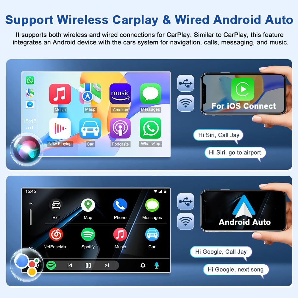 2+64G Car Radio for Buick Lucerne 2006-2011 w/Wireless CarPlay Android Auto