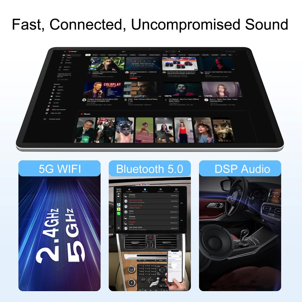 Android 15 13.1 inch 8Core 4+64GB Car Radio for Toyota Tundra 2014-2019