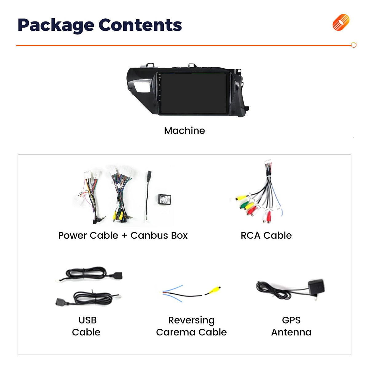 Upgraded Android Car Radio for Toyota Hilux 2015-2025 Stereo,8 Core 2+32G