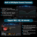 Android 13 Car Radio Stereo for 2008 2009 2010 2011 2012 Toyota Highlander with JBL Amplifier but Without OEM Navigation/Built-in Wireless Carplay Android Auto 10.2" Head Unit Video Player