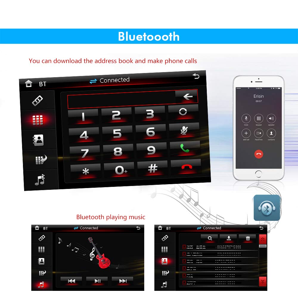 Car Radio Stereo Fits for Mazda 3 2006 2017 2018 2019 2010 2011 8 Inch HD Touchscreen Double Din Car Navigation with DVD Player,DSP,Bluetooth,Backup Camera and Microphon