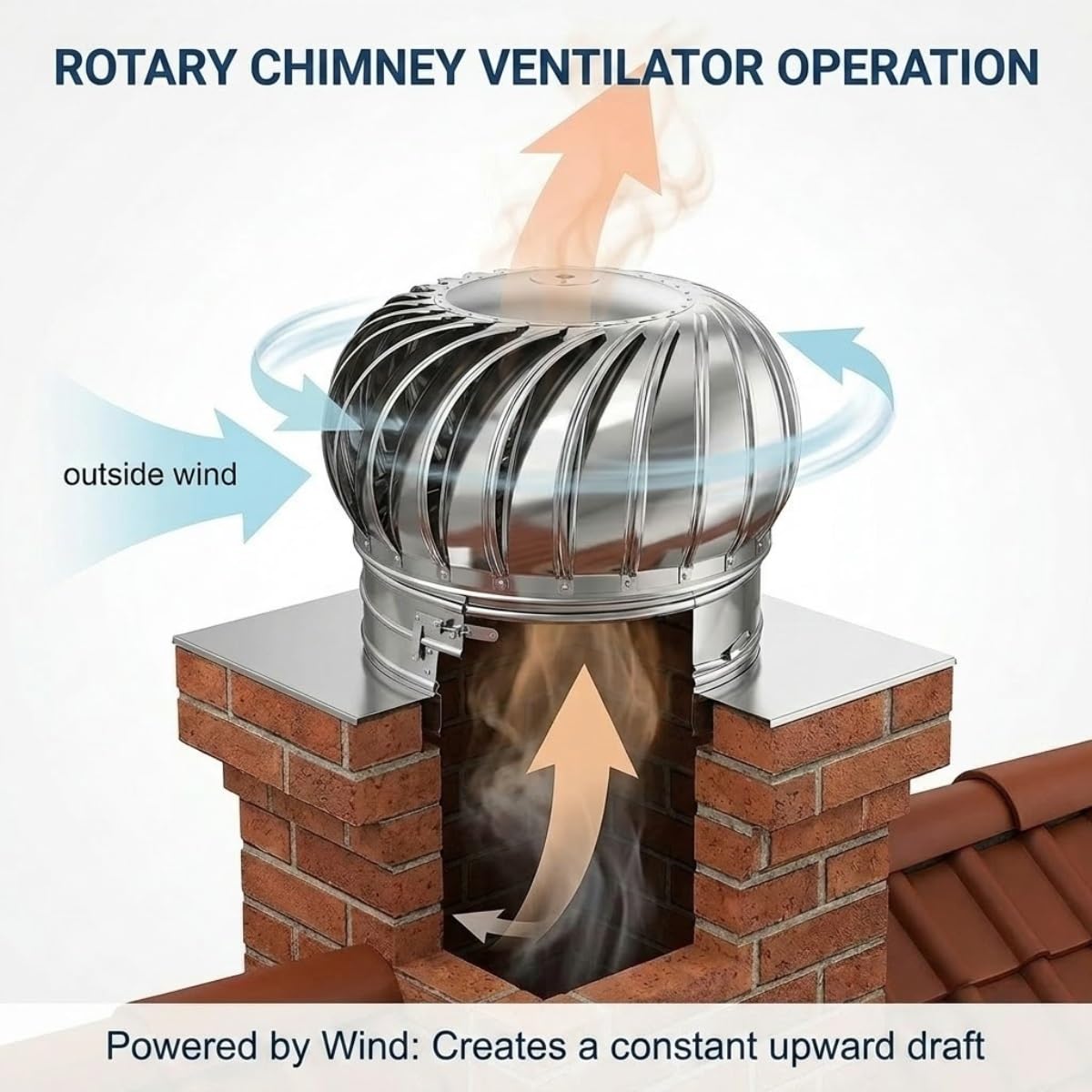 Wind Turbines 304 Stainless Steel for Shipping Container Ventilation