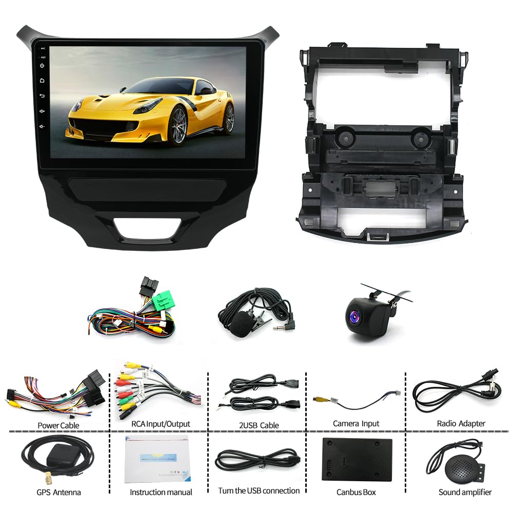 Android 13 9 Inch HD Touch Screen Compatible with Chevy Cruze 2015-2018 Car Audio Multimedia Receiver w/Carplay Android Auto GPS Radio Navigation AHD Camera, 2+32G