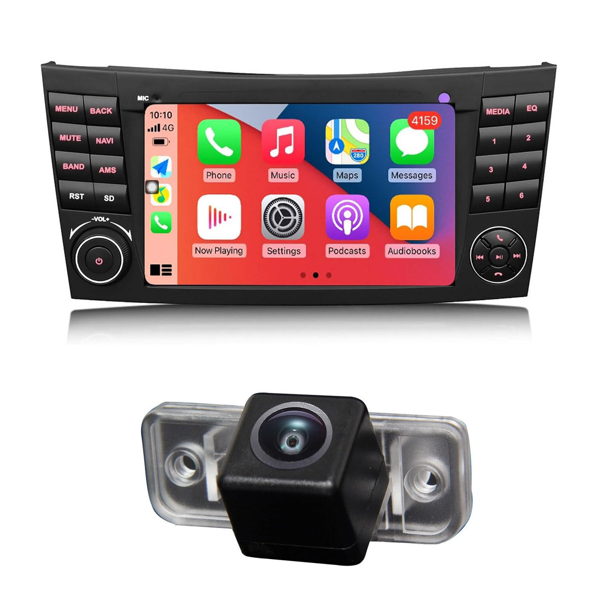 7 Inch Android Car Radio with GPS Navigation + HD Car Reversing Camera Replacement for Mercedes Benz C E Class W203 E W211 CLS Class W219 CLK W209 SL R230 R171 C219 S203 S21 B200 A160 GLS300 S203