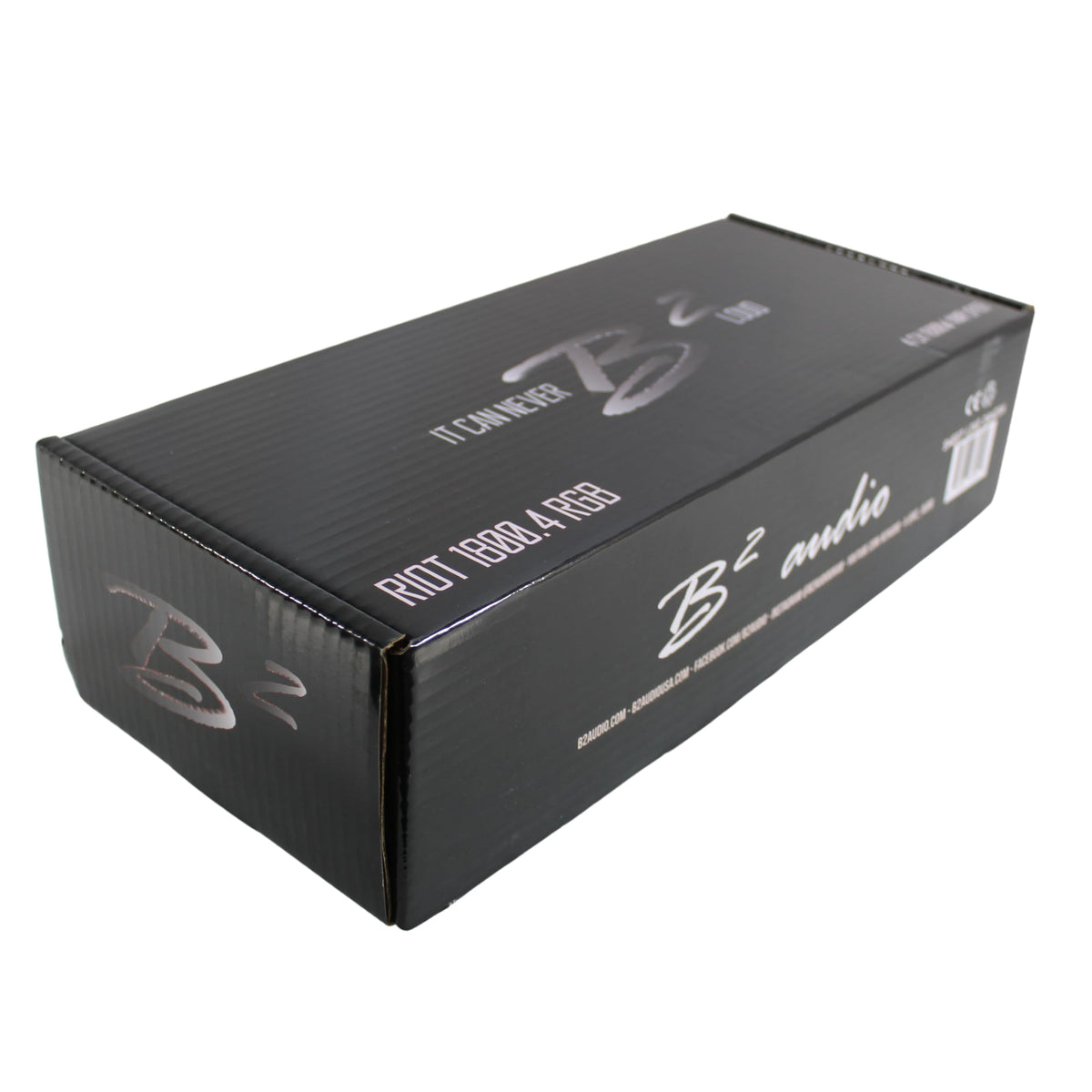 B2 Audio RIOT 1800W 2-Ohm Class D 4-Channel Amplifier w/RGB LED Illumination