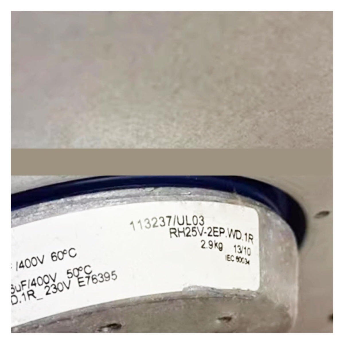 Centrifugal Fan 230V 50Hz 0.20kW 0.86A RH25V-2EP.WD.1R M42-30.97748 for Industrial Ventilation HVAC Systems Equipment