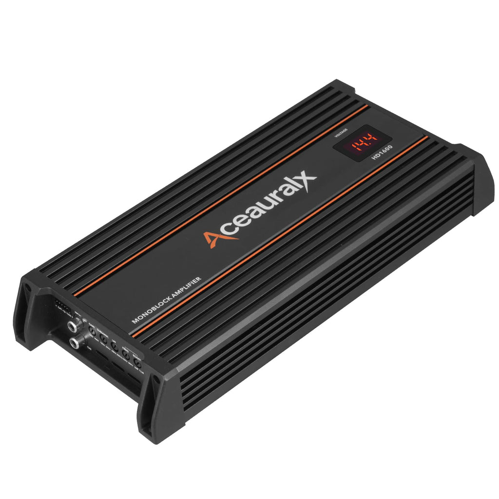 HD1600 1 Ohm 1600W RMS Class D Monoblock Full-Range Car Amplifier