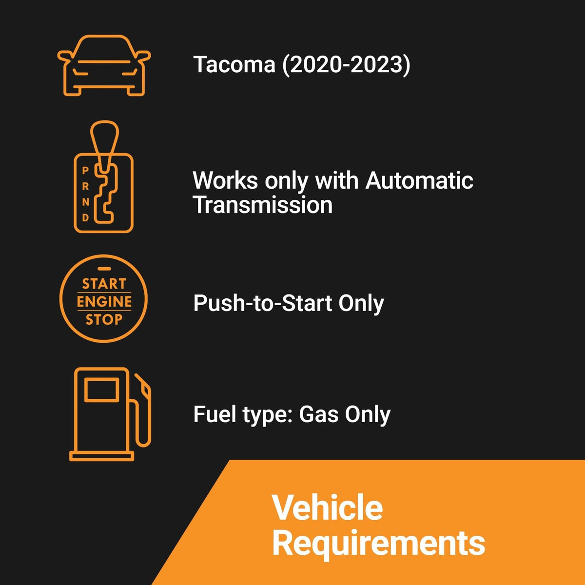 Start-X Remote Starter Kit + 2000ft 1 Way Range Extender for Toyota Tacoma (2020, 2021, 2022, 2023) Vehicles with Push-to-Start Ignition