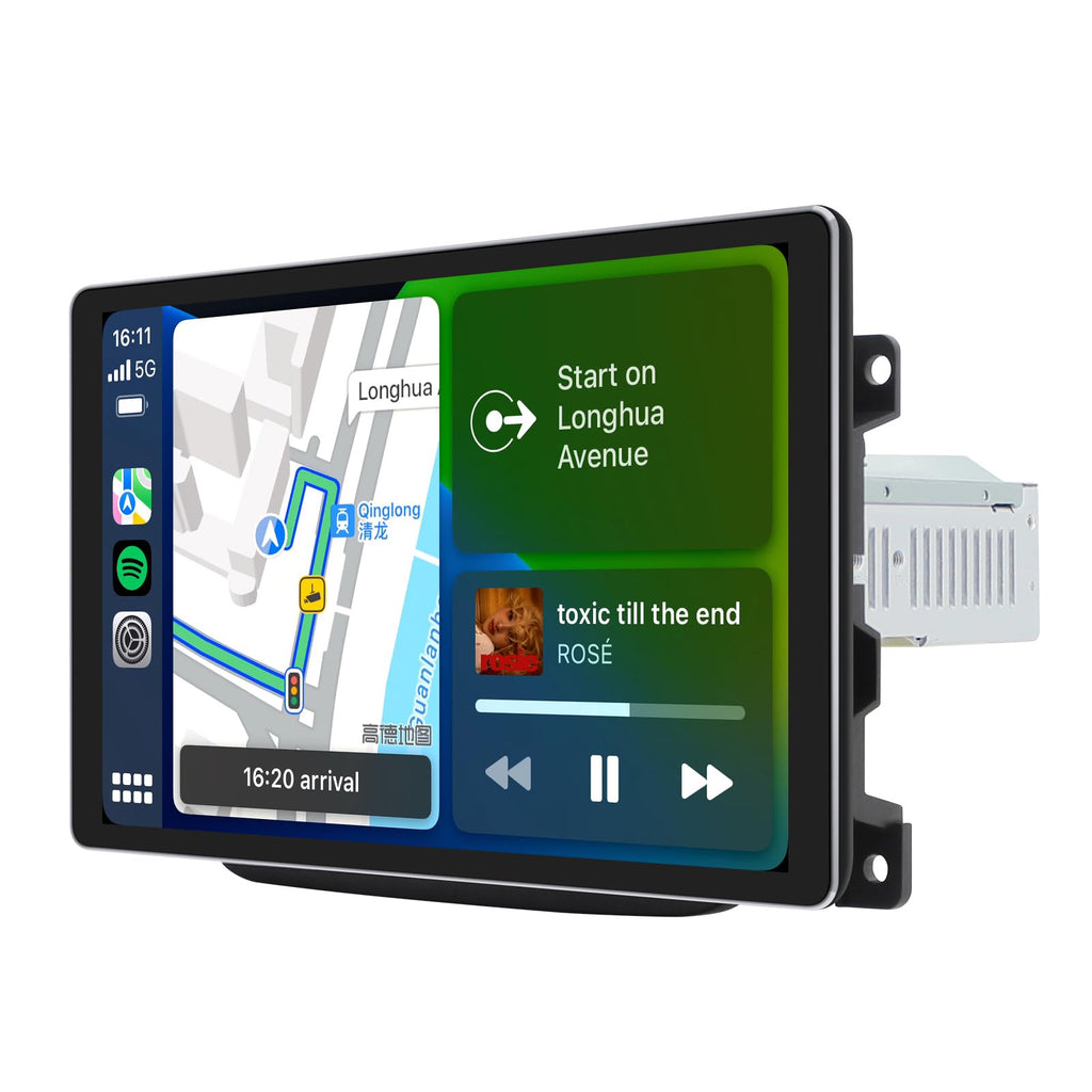 Joying Car Radio for Dodge RAM 1500/2500/3500 2013-2018 Upgrade, Android 13 Head Unit 10.1 Inch IPS Touchscreen Stereo 8GB+128GB with CarPlay & Android Auto, Mirror Link, AM/FM(JY-RC733T8)
