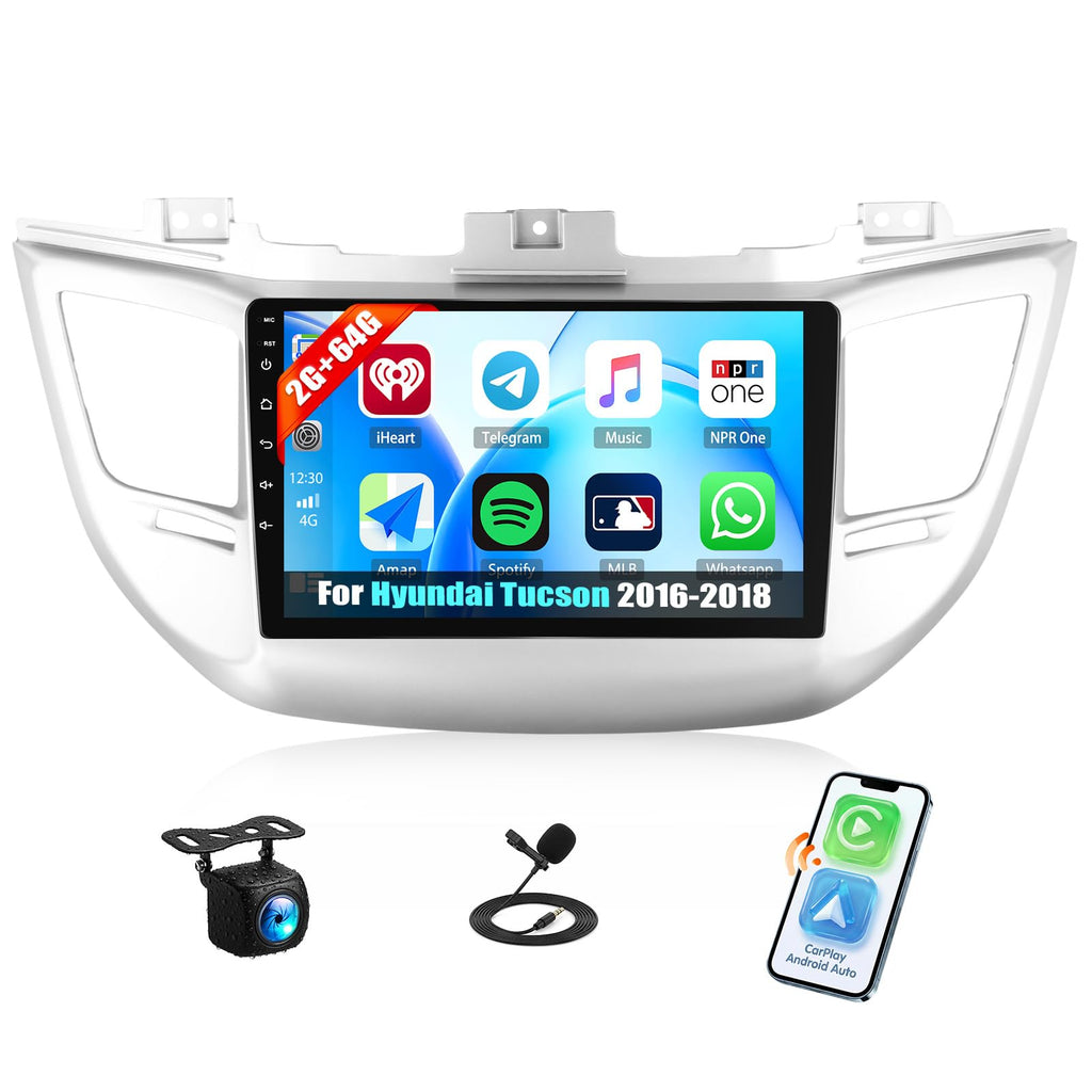 4G+128G Android 15 Car Radio for Hyundai Tucson 2016 2017 2018 with GPS