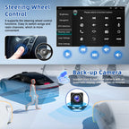 Double Din Car Stereo for Chrysler 200 200C 200S 2015-2019 w/Wireless Carplay & Android Auto, 9 Inch Touchscreen 2G+32G Android 14 Car Radio Receiver Head Unit GPS Bluetooth WiFi AHD Backup Camera