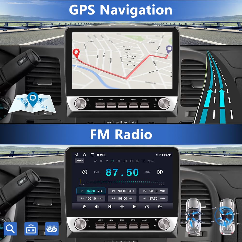 64GB Car Stereo for Chevy Silverado GMC Sierra Yukon 2007-2013 Carplay