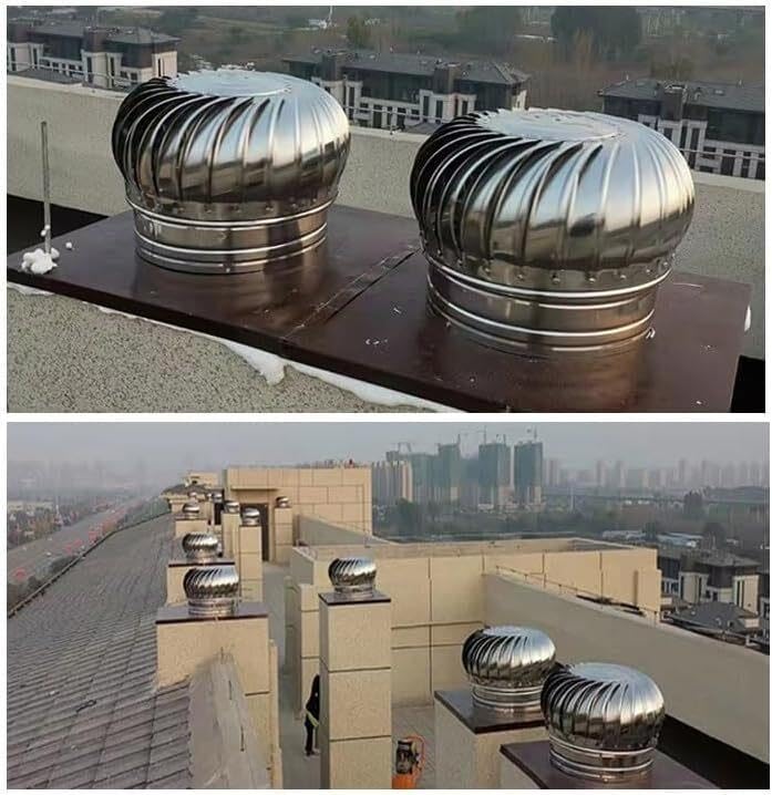 Stainless Steel Scientific Rotating Roofing Wind Turbine