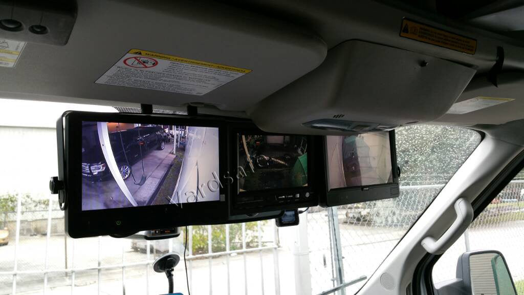 VS868M Brake Light Backup Camera & 7 inch Self Standing Monitor for Ford Transit 150/250/350/350HD Van (2014-2018)