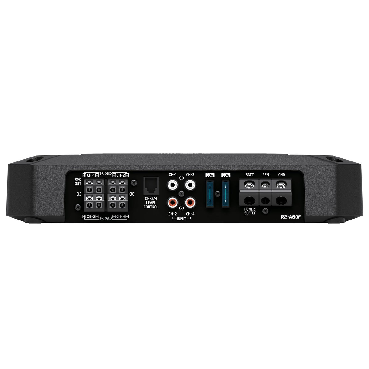 Alpine R2-A60F 4-Channel Amp RUX-H01 Bass Knob Bundle