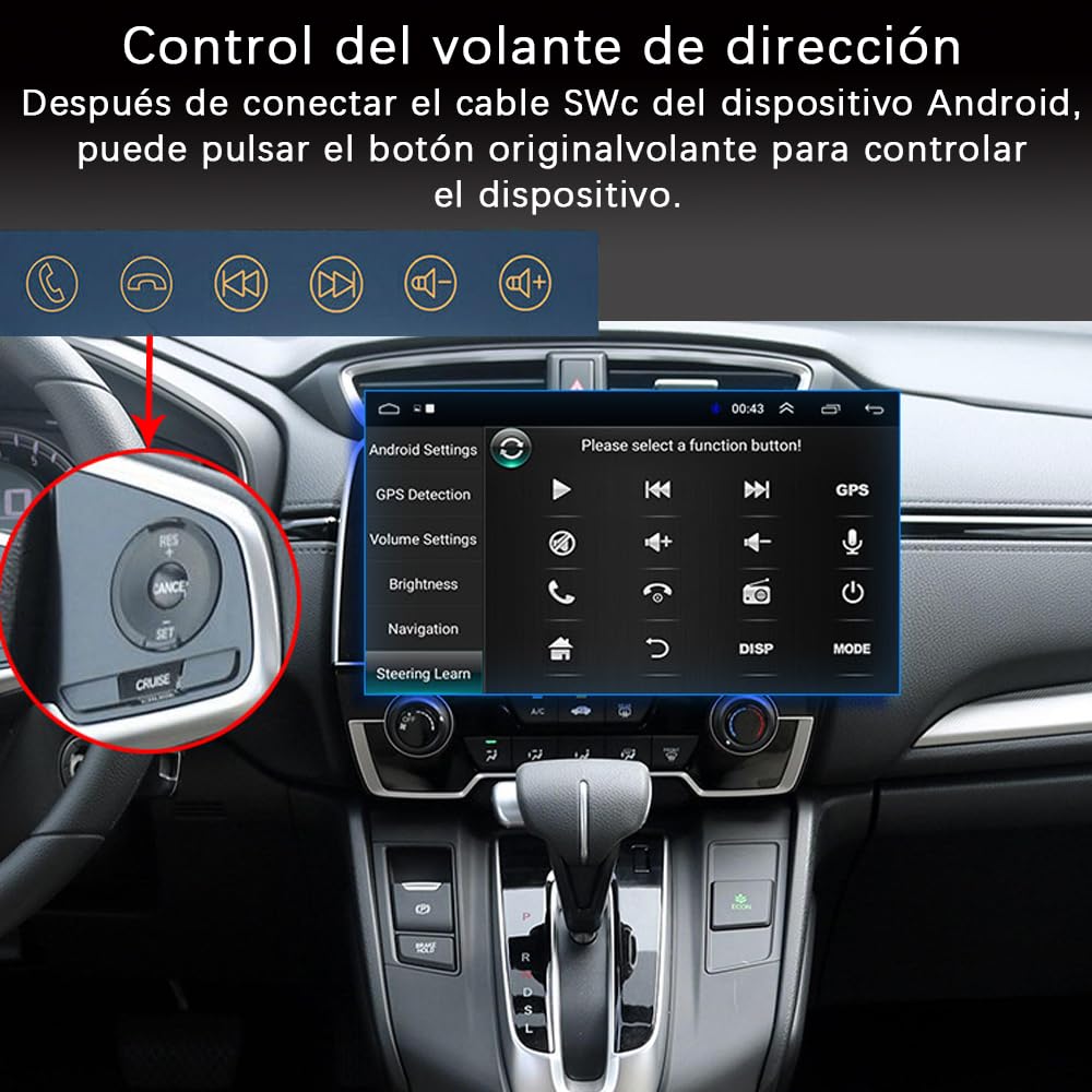 Android 13 for Honda Odyssey Radio 2009-2014 Car Stereo 9" Touchscreen Wireless Carplay Android Auto DSP Bluetooth GPS Navigation FM with Free Reverse Camera (4GB RAM+64GB ROM)