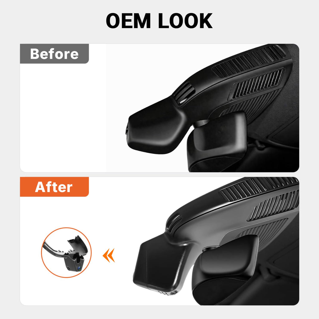 Mercedes-Benz 4K OEM-Style Dash Cam for 2020-2026 GLE/GLS(with Vent Hole)