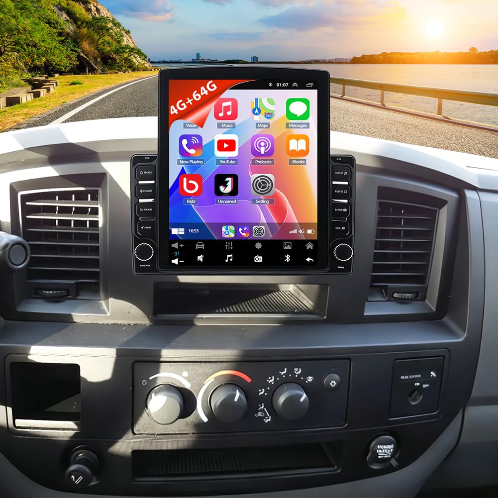 9.7" Android 13 Car Stereo Radio for 2006-2008 Dodge Ram 1500 2500 3500