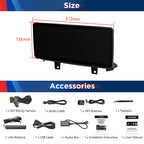XTRONS 12.3 Inch Android 14 Car Stereo for BMW X5 F15 X6 F16 2017 2018 2019 NBT EVO System, IPS Touch Screen 4+64GB Global 4G Car Radio GPS Navigation Support Wireless Car Play Android Auto