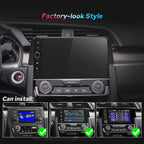 JOYING Car Radio for Honda Civic 2016-2021 Android 13 Car Stereo 9 Inch Head Unit with Carplay & Android Auto, Mirror Link, GPS Navigation, Bluetooth 5.0, Volume Knob(JY-HT145N4)