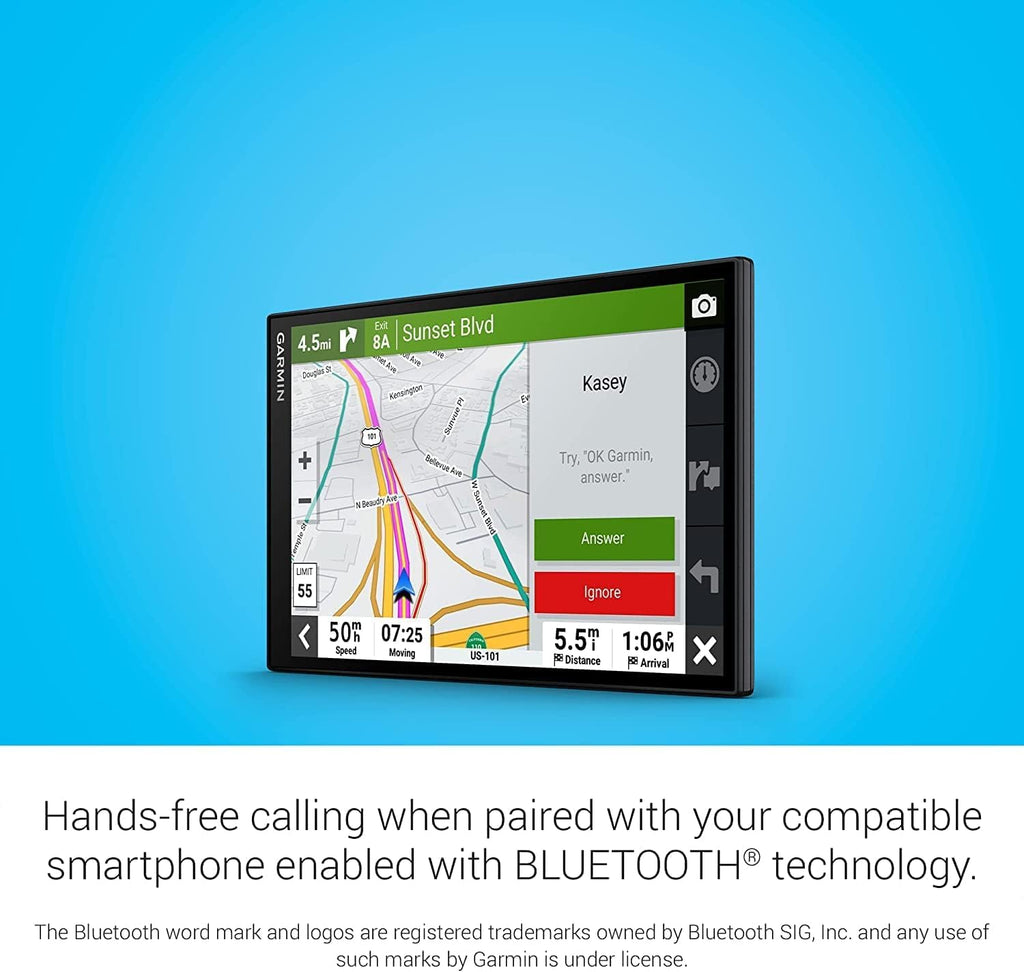 Garmin DriveSmart 86 8-inch Bright Crip Glass Screen Car GPS Navigator (010-02471-00) Bundle with BC 30 Wireless Backup Camera (Renewed)