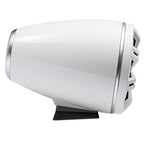 KICKER KMFC8W 8" Flat Mount Loaded Marine Wake Towers with 46KM84L Speakers - White Grills and Enclosures