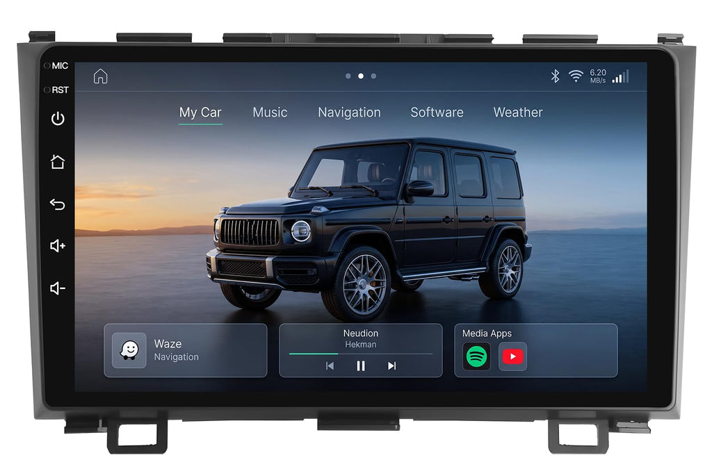 Upgrade 8Core 4G+64G Car Radio Stereo for Honda CRV 2007-2011: 1080P Backup Camera SWC Android 15 9" 1280 * 800 HD Touch Screen Wireless Carplay Android Auto 5G WiFi Bluetooth 5.0 AM FM GPS