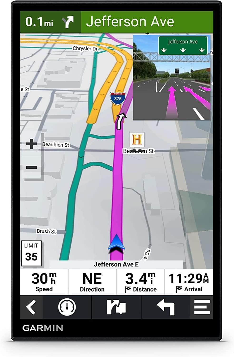 Garmin DriveSmart 86 8-inch Bright Crip Glass Screen Car GPS Navigator (010-02471-00) Bundle with BC 30 Wireless Backup Camera (Renewed)