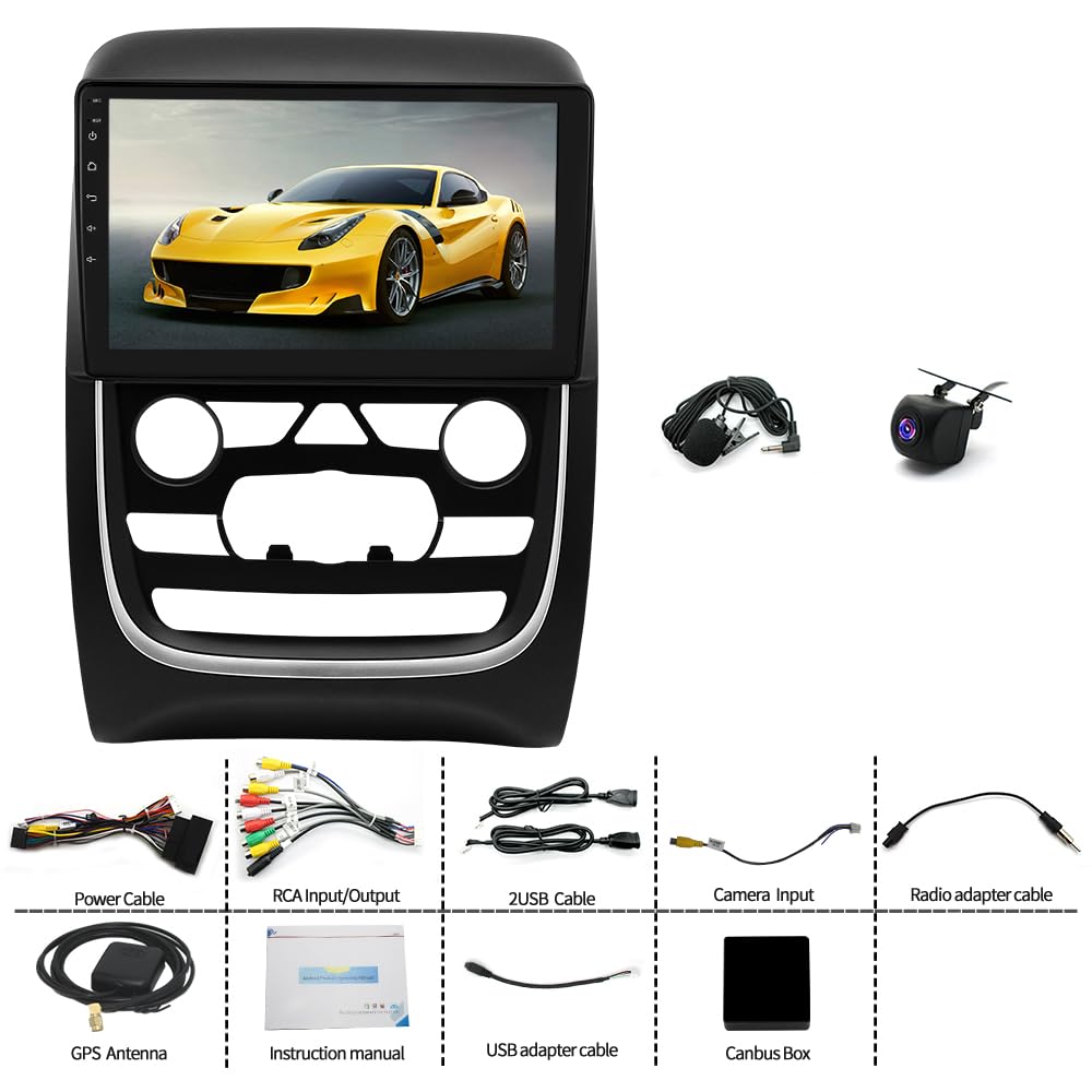 Android 13 Double Din Car Stereo for Dodge Durango 2014-2020, 2+64G