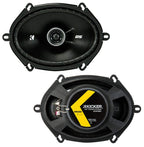 Harmony Audio Compatible with Lincoln Town Car 03-11 Speaker Replacement Kicker Bundle DSC68 DSC693 & HA-A400.4 Amp