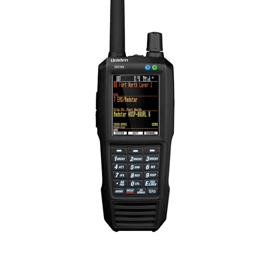 Uniden SDS100 True I/Q Digital Handheld Scanner, Designed for Improved Digital Performance in Weak-Signal and Simulcast Areas, Rugged / Weather Resistant JIS 4 Construction