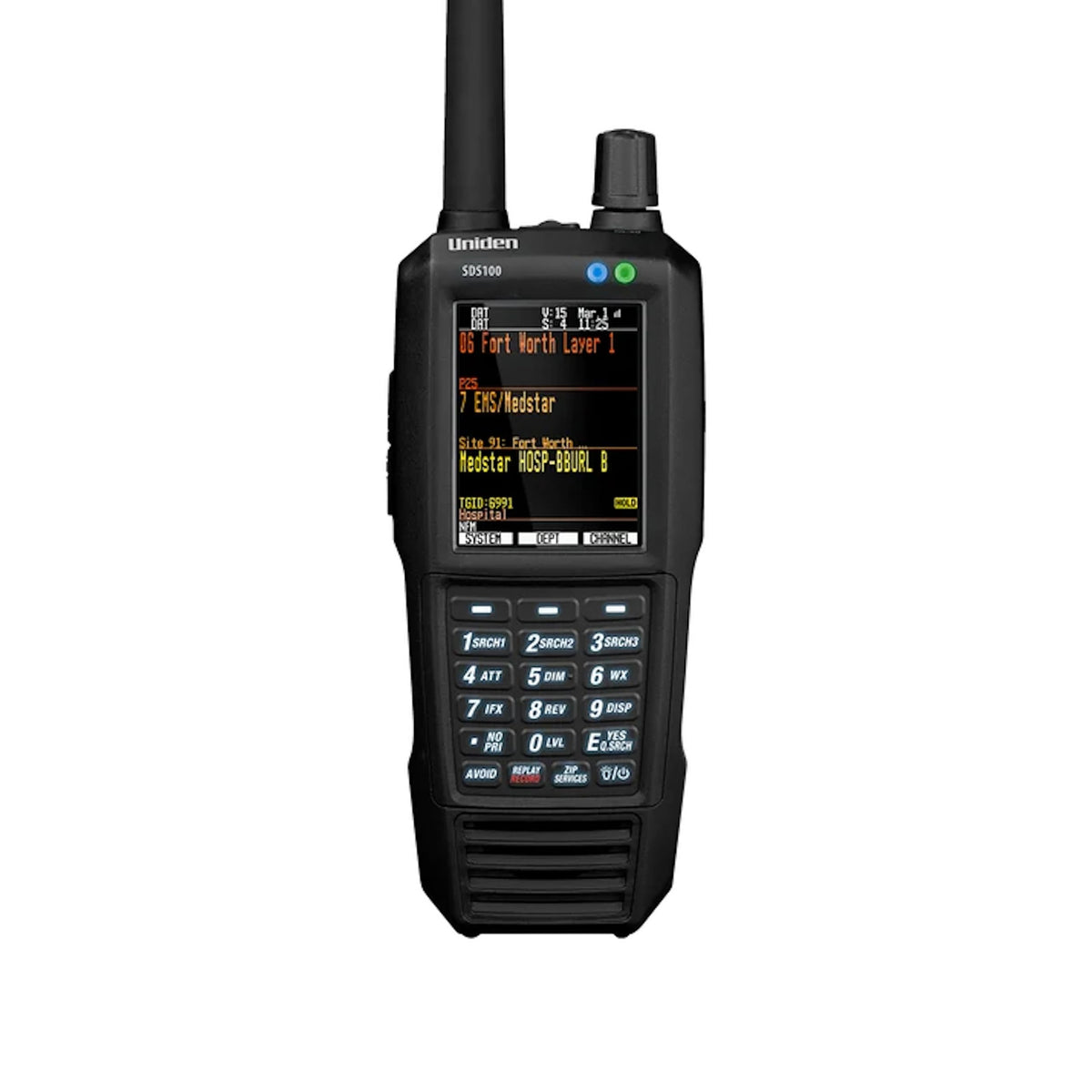 Uniden SDS100 True I/Q Digital Handheld Scanner, Designed for Improved Digital Performance in Weak-Signal and Simulcast Areas, Rugged / Weather Resistant JIS 4 Construction