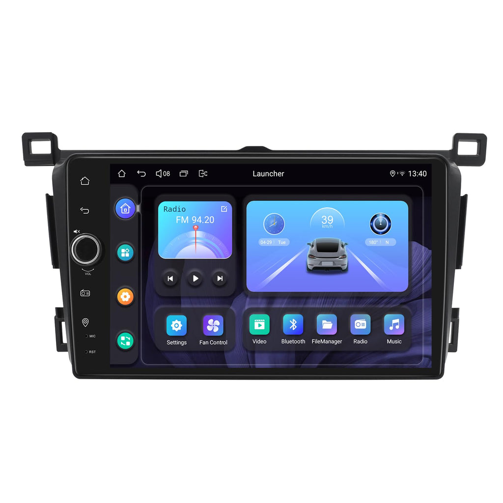 JOYING Car Radio for Toyota RAV4 2013-2018 Android 13 Head Unit 9 Inch Touch Screen Car Stereo with Carplay & Android Auto, GPS Navigation, Bluetooth, SWC, AM/FM Radio(JY-TT186N8)