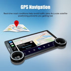 for Hyundai Accent 2012-2017 Dual Display Knobs CarPlay/Android Auto Autoradio FM Radio Navigation Stereo Pad Player GPS 10.1" QLED Touch Screen Headunit Tablet Quad Core 2G+64G Black