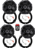 KICKER Front and Rear Door 6.5 Speakers Kit for Hyundai Santa Cruz 2022 Upgrade Kit - 2 Pairs of DS Series 6 1/2 Inch Coaxial Speakers with Adapters and Harnesses - DSC650, 43DSC6504