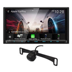 KENWOOD DMX9708-230LP 6.95-Inch Capacitive Touch Screen, Car Stereo, Wired and Wireless CarPlay and Android Auto, Bluetooth, AM/FM Radio, MP3 Player | Plus KENWOOD CMOS-230LP Universal Backup Camera