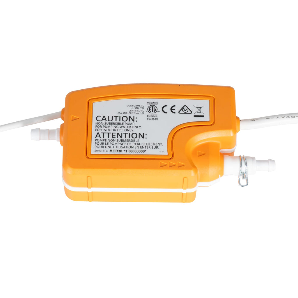 Aspen Silent+ Mini Orange Gen 5 Condensate Pump – Ultra Quiet 16dB(A), Variable Speed, Universal Mini-Split HVAC Pump, Ceiling & Floor Install