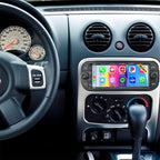 Android 14 Car Radio for Jeep Liberty KJ 2002-2007 with Wireless CarPlay and Android Auto, 6.86 Inch Touch Screen Double Din Car Stereo Head Unit w/GPS Bluetooth WiFi FM RDS SWC Backup Camera, 2+32G