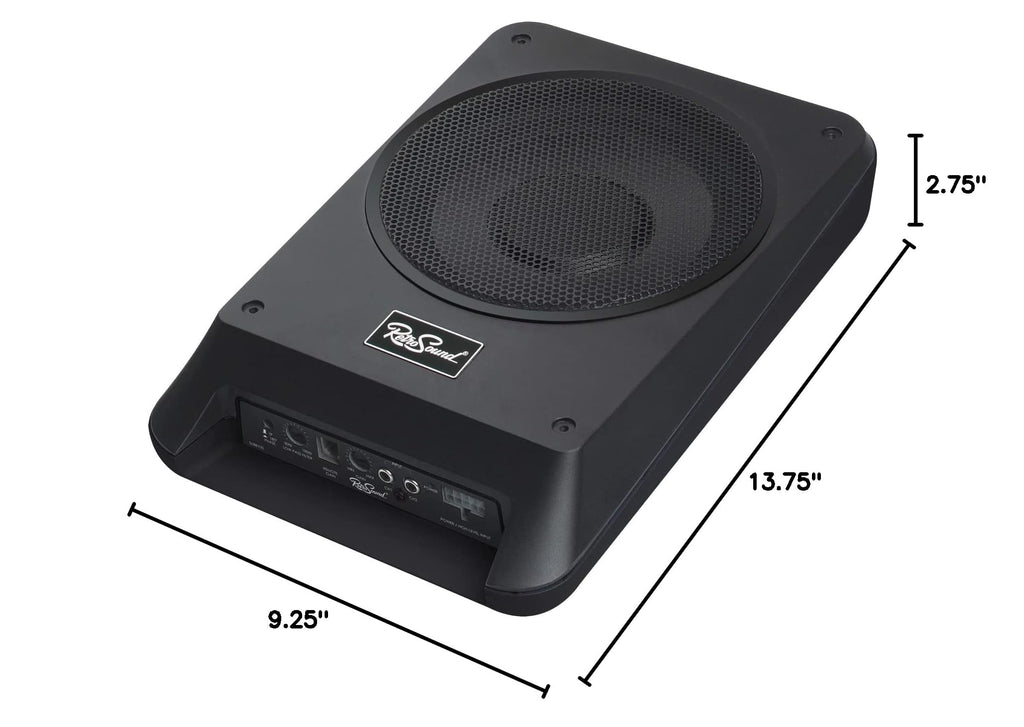 RetroSound Amplified Subwoofer System with Wiring Kit Car Audio Retro Radio Stereo