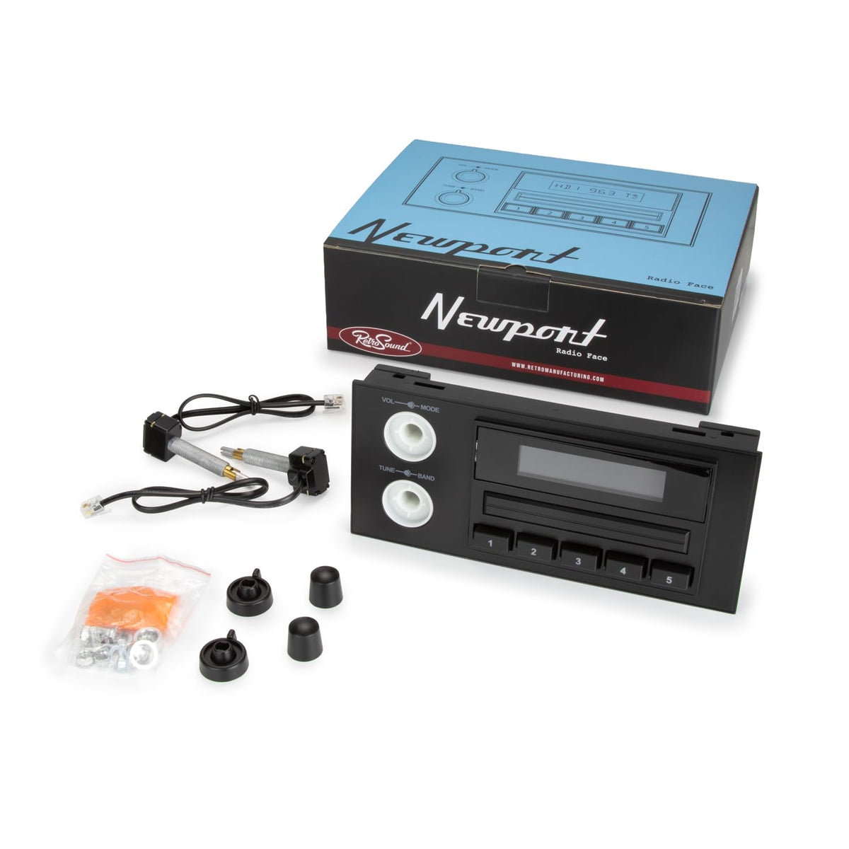 Newport 1.5 DIN Direct-fit Radio Stereo AM/FM (NEW-M1-262-661-662)