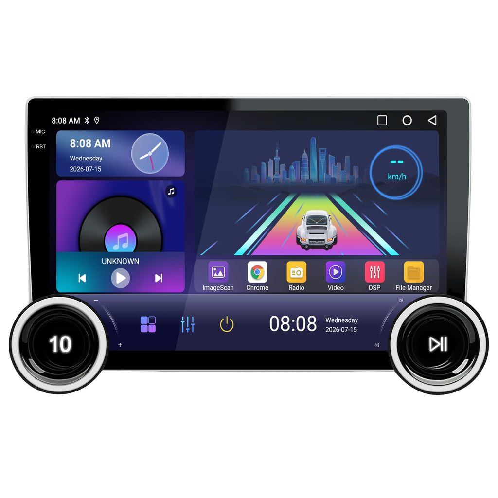 Car Stereo for Chevrolet Silverado 1500 1999-2006 Radio with Dual Knob