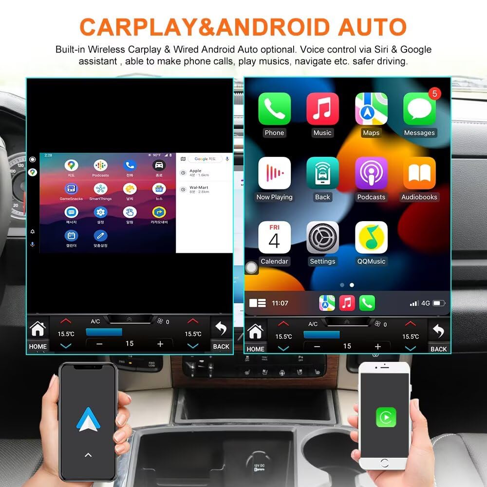 12.1 Inch Android 14 Car Stereo Radio for Infiniti JX35 QX60 2012-2019 Multimedia Player GPS Navigation Carplay Android Auto WiFi Bluetooth 4+64GB