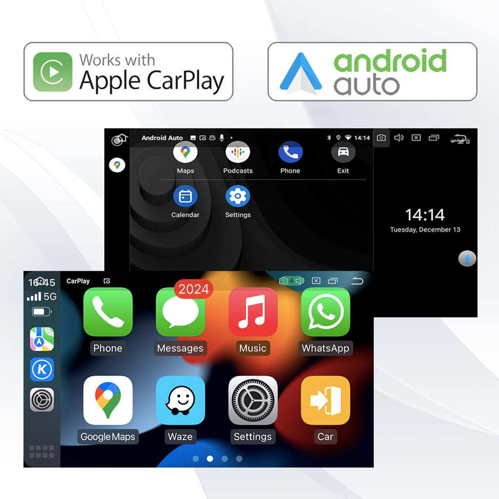 Android 13 Car Radio Stereo for 2008 2009 2010 2011 2012 Toyota Highlander with JBL Amplifier but Without OEM Navigation/Built-in Wireless Carplay Android Auto 10.2" Head Unit Video Player